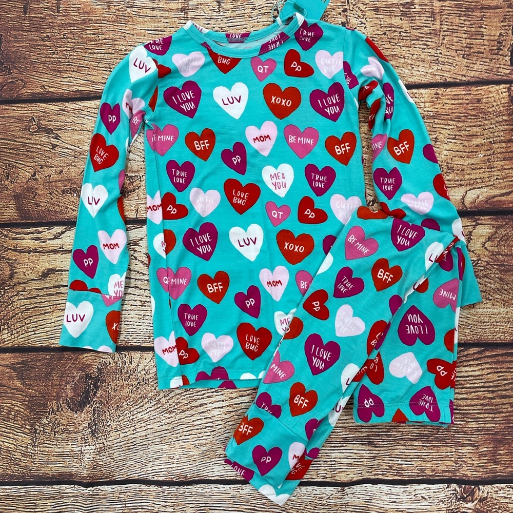 Posh Peanut Valentine pajamas